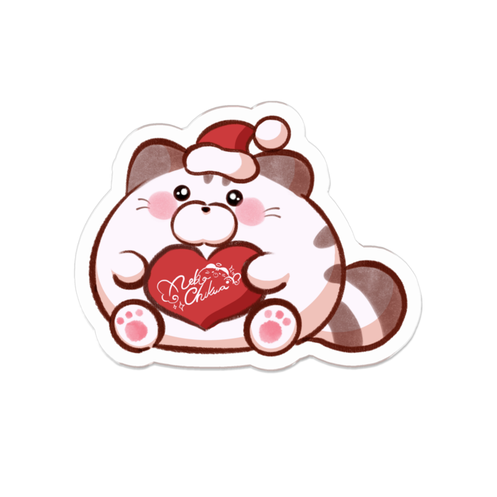 アクリルブローチ - 50 x 50 (mm) クリスマスちーくん