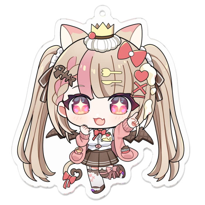 アクリルキーホルダー（コーティング） - 70 x 70 (mm)