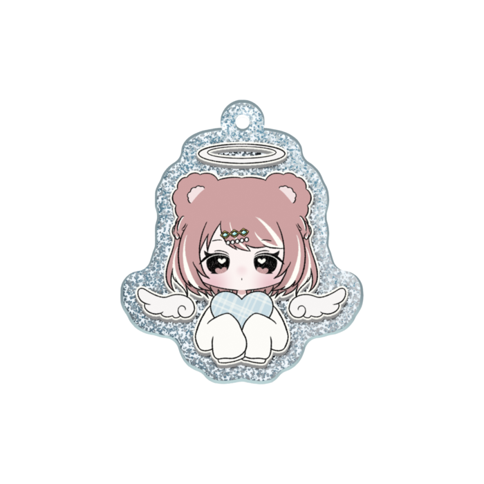 ラメアクリルキーホルダー - 50 × 50mm