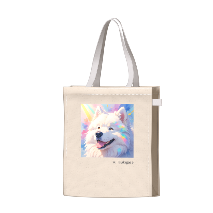 ツートンカラーバッグ - ホワイト - W34 × H41 × D14cm