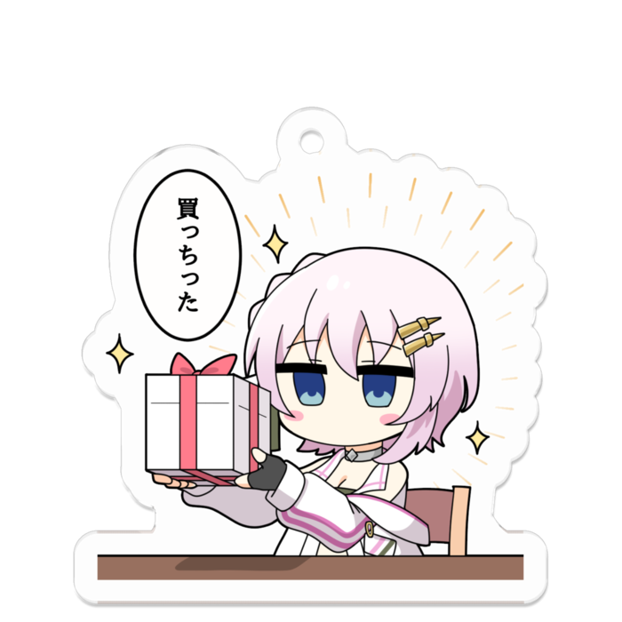アクリルキーホルダー - 50 x 50 (mm)
