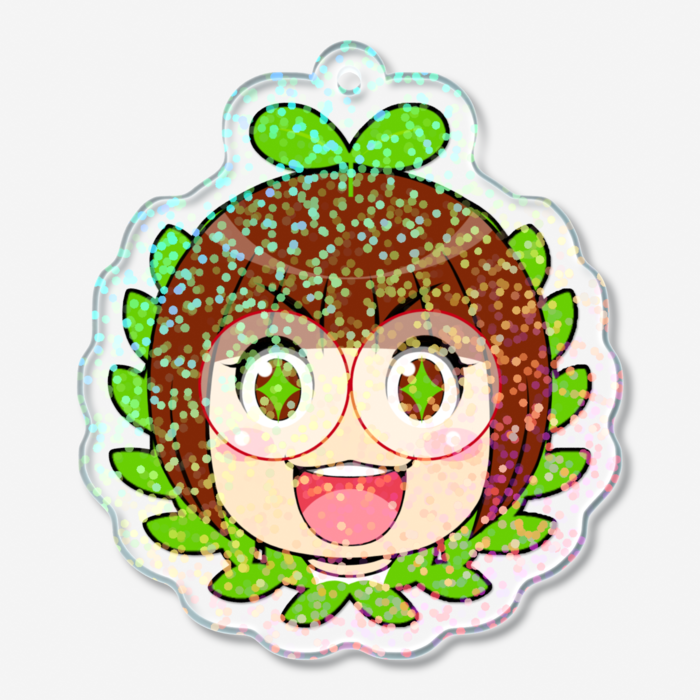 ホログラムアクリルキーホルダー - 50 × 50mm