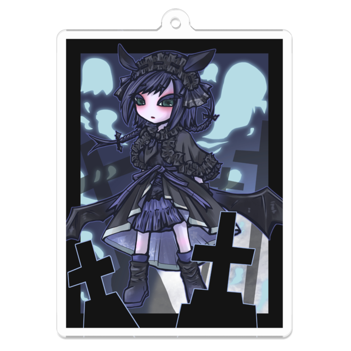 アクリルキーホルダー角形 - 70 x 70 (mm)(角形)