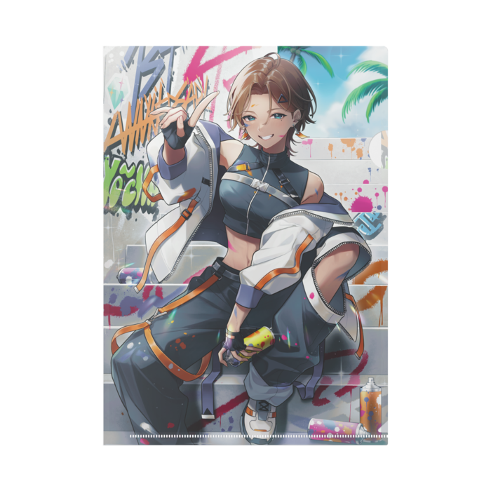クリアファイル（裏：ウインク）- A4