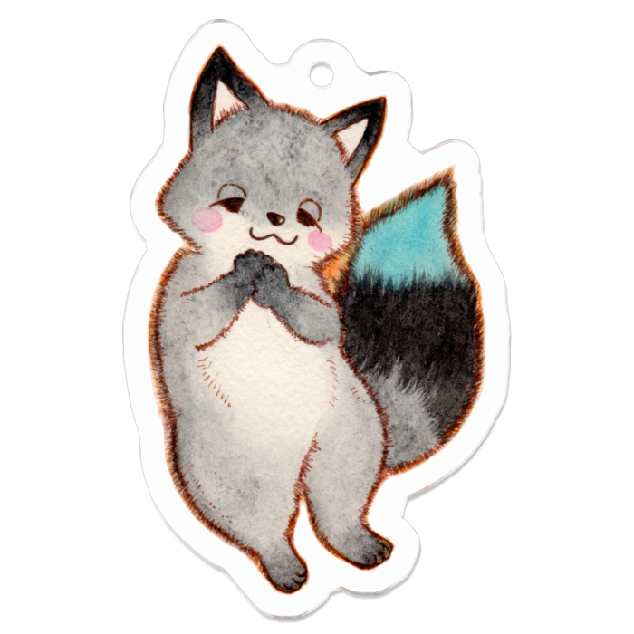 アクリルキーホルダー（コーティング） - 50 x 50 (mm)