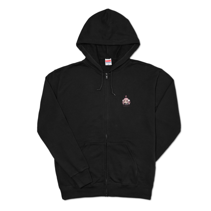 ジップパーカー - XL - ブラック