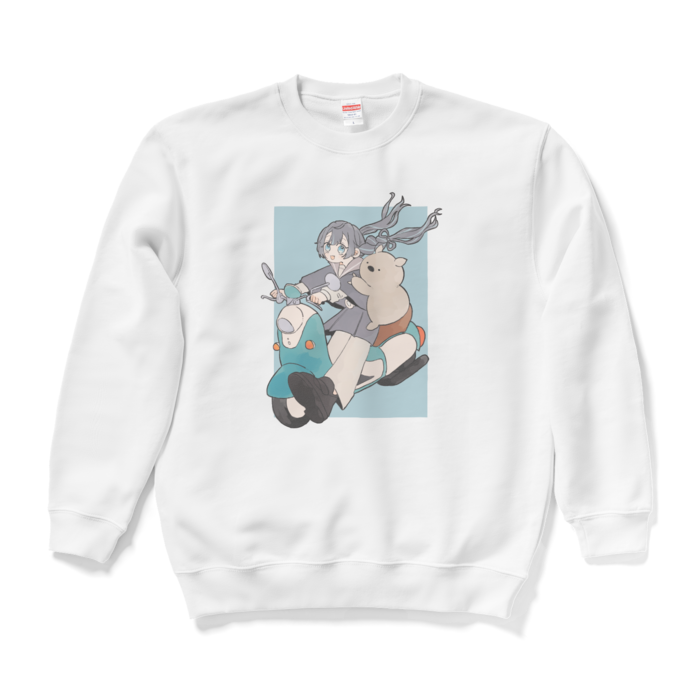 〈水色〉スウェット - L - ホワイト