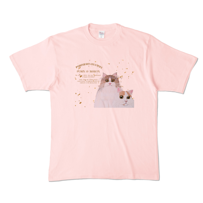カラーTシャツ - XL - ライトピンク (淡色)