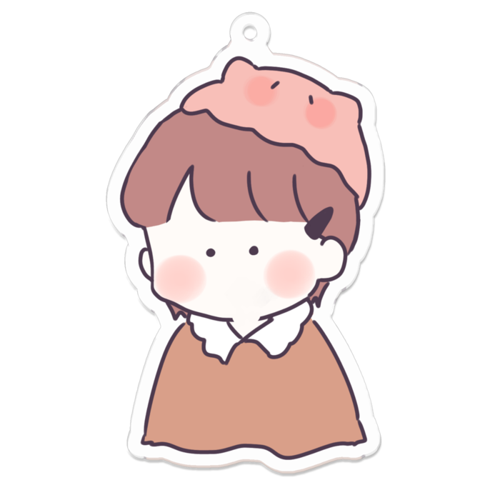 アクリルキーホルダー - 70 x 70 (mm)