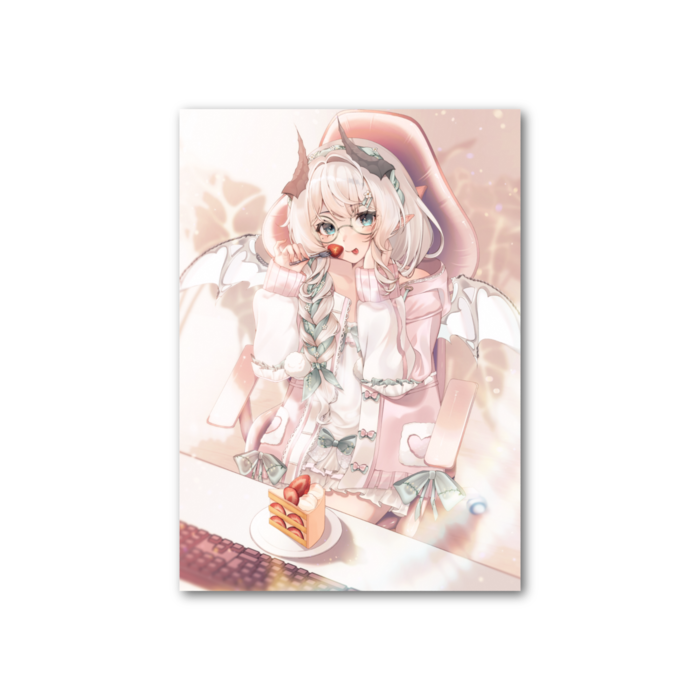 フォト風カード - 目開き＋メガネ