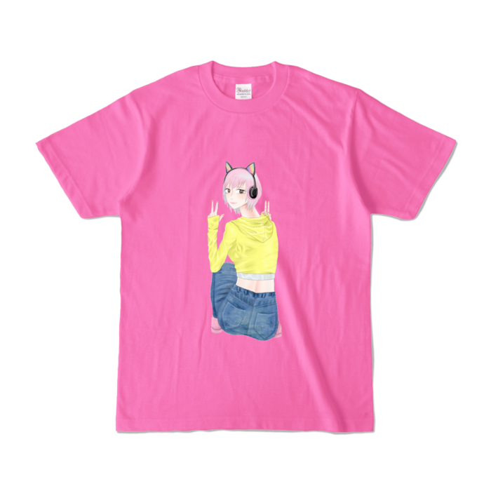 カラーTシャツ - S - ピンク (濃色)
