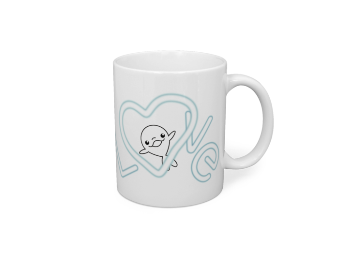 マグカップ - 直径 8 cm / 高さ 9.5 cm　左手向け