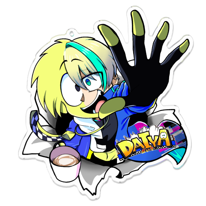 アクリルキーホルダー - 100 x 100 (mm)