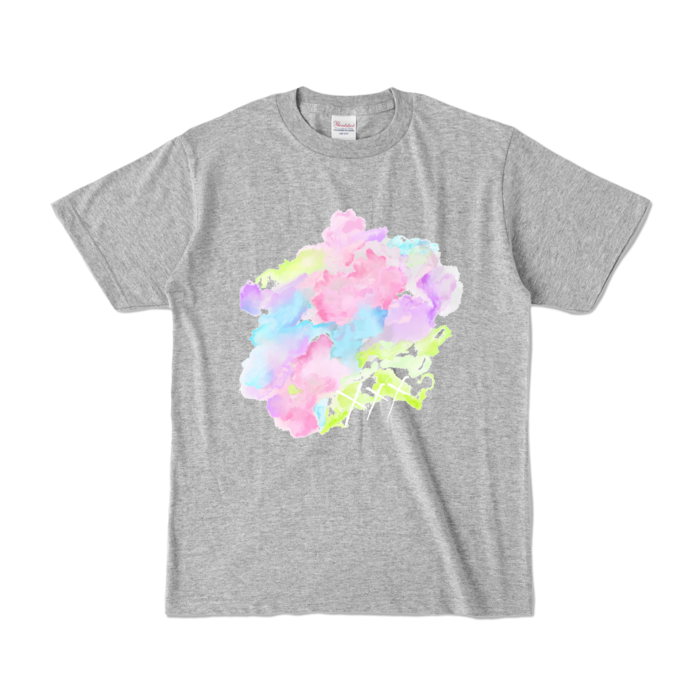 カラーTシャツ - S - 杢グレー (濃色)