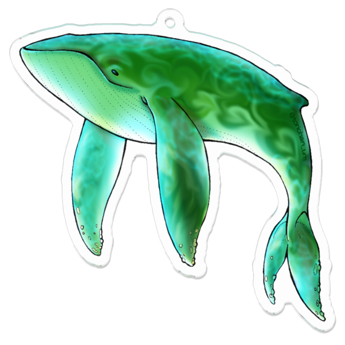 キーホルダー 抹茶ラテくじら 中 とりちゃん の物置 Booth