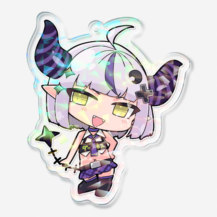 ホログラムアクリルキーホルダー - 70 × 70mm