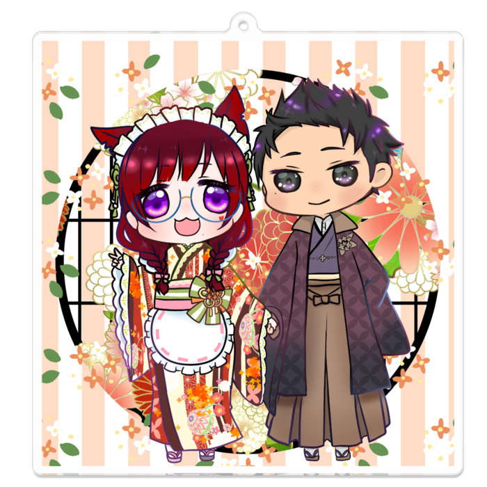 アクリルキーホルダー - 100 x 100 (mm)