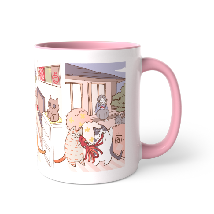 ツートンカラーマグカップ - 直径 8.2cm / 高さ 9.5cm