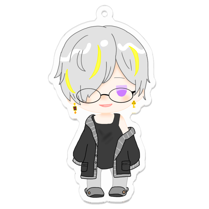 アクリルキーホルダー（コーティング） - 70 x 70 (mm)