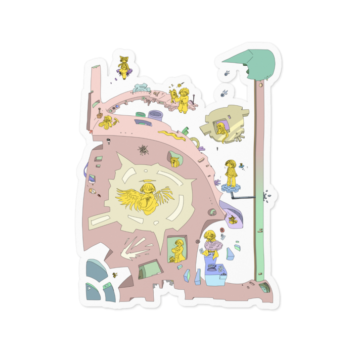 ステッカー - 100 x 100 (mm)