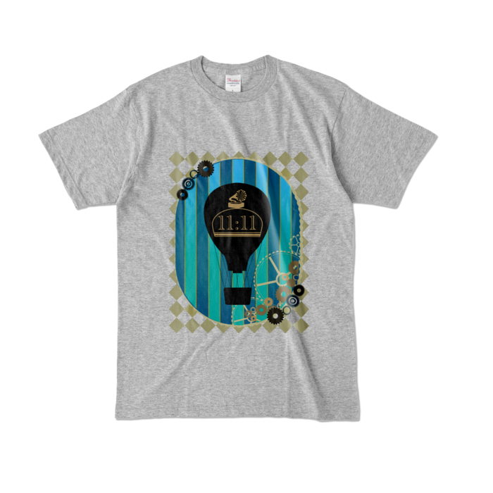 カラーTシャツ - L - 杢グレー (濃色)