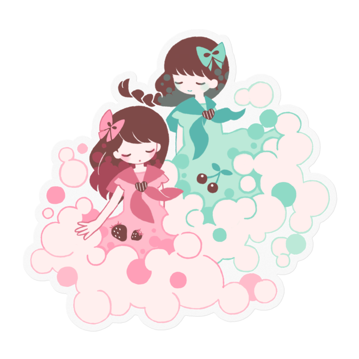 クリアステッカー - 100 x 100 (mm)(1)