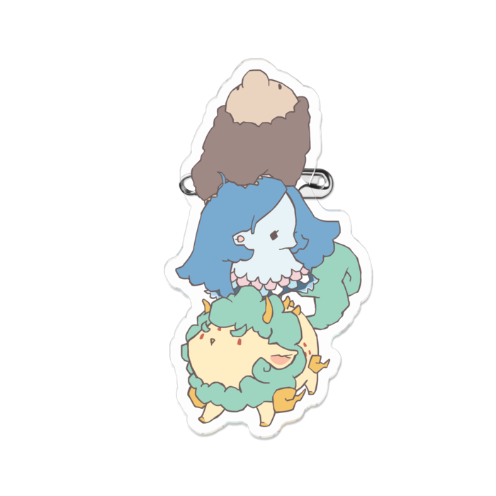 アクリルバッジ - 70 x 70 (mm)