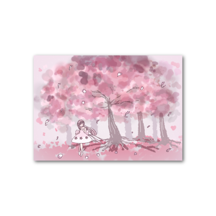 フォト風カード - 横 - 片面