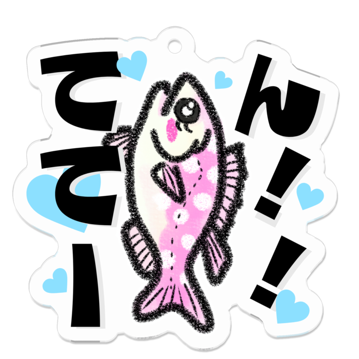 アクリルキーホルダー（コーティング） - 50 x 50 (mm)