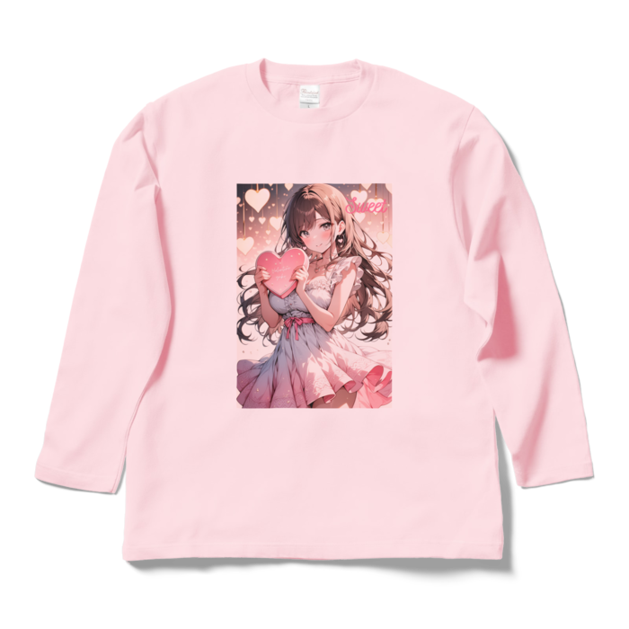 ロングスリーブTシャツ - L - ライトピンク