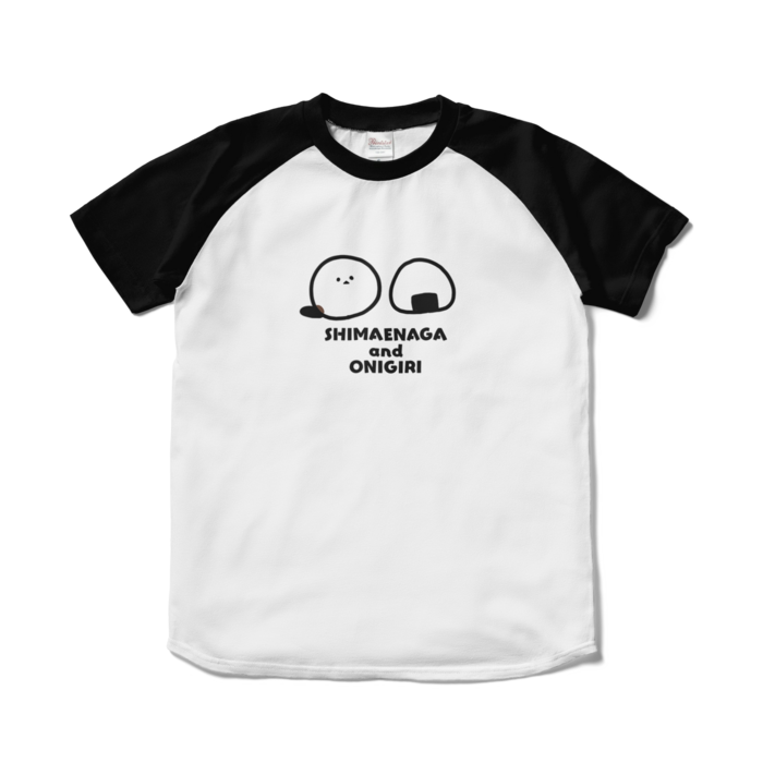 ラグランTシャツ - S - ホワイト×ブラック