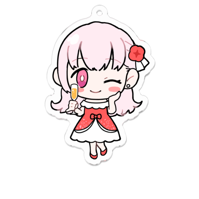 LiLiAアクリルキーホルダー - 70 x 70 (mm)