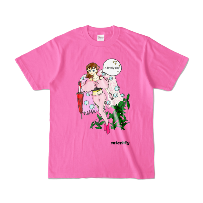 カラーTシャツ - S - ピンク