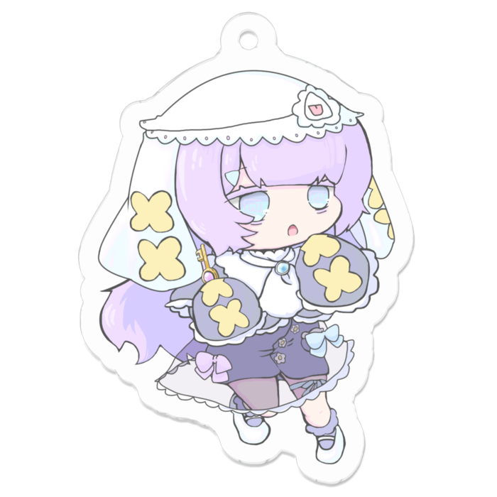 アクリルキーホルダー - 50 x 50 (mm)