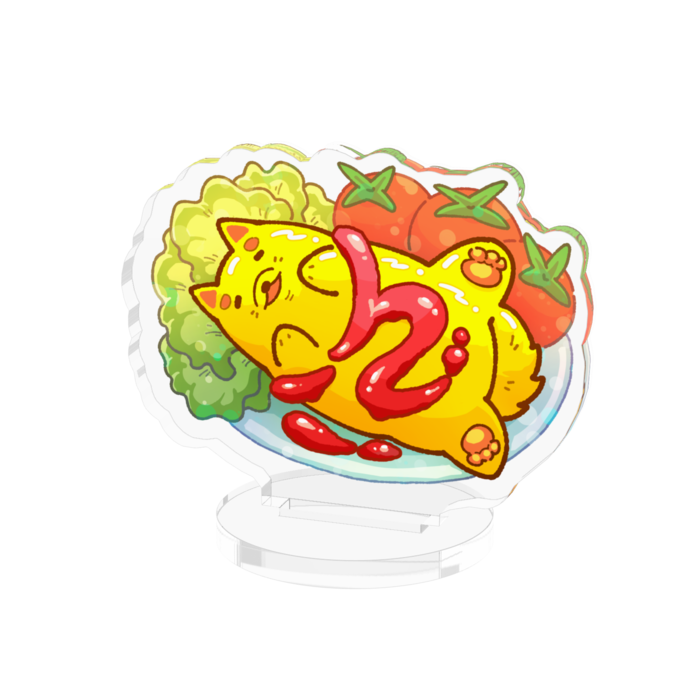 ケチャップ - 50x50mm