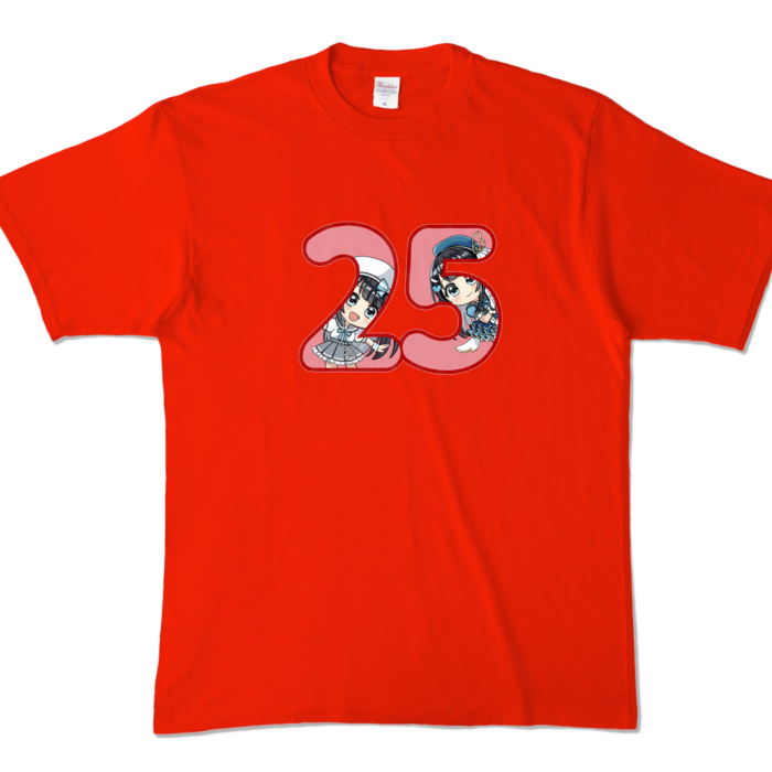 カラーTシャツ - XL - レッド (濃色)