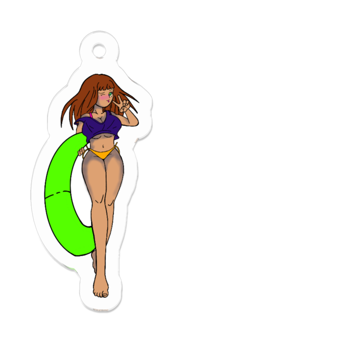 アクリルキーホルダー - 50 x 50 (mm)