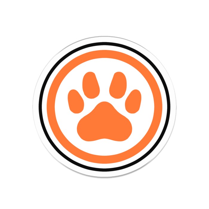 いぬの足跡- 50 x 50 (mm)