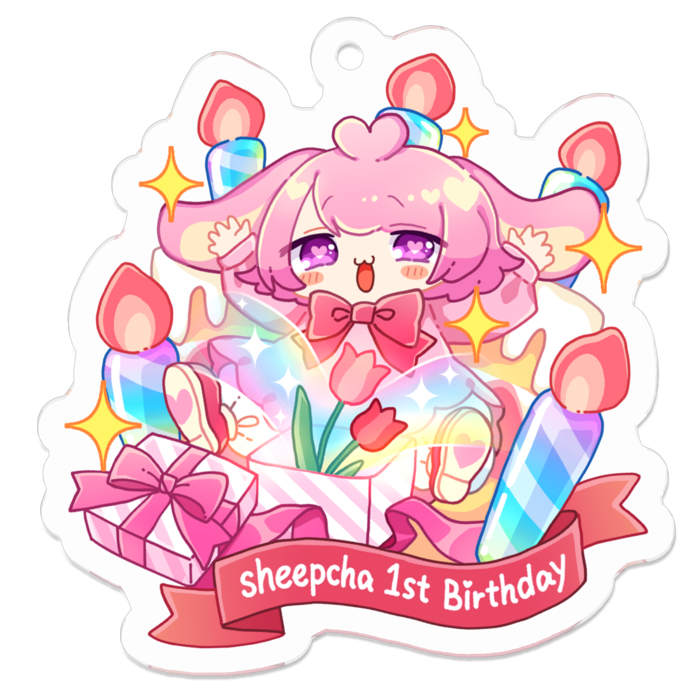 アクリルキーホルダー - 50 x 50 (mm)