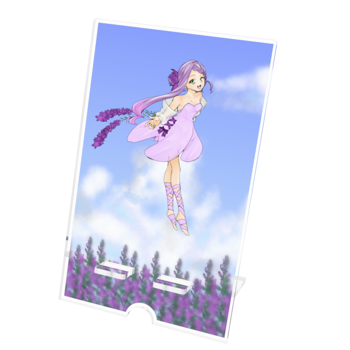 アクリルスマホスタンド - 100x160mm(ケーブル穴あり)