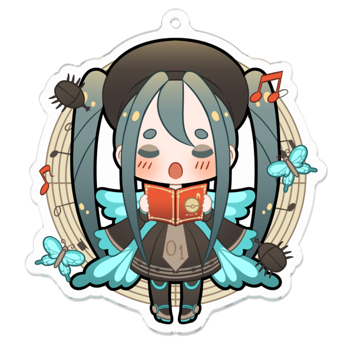 アクリルキーホルダー - 70 x 70 (mm)