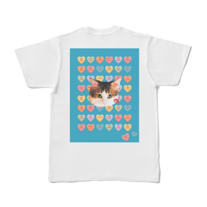 Tシャツ - S - 背面　(ブルー)