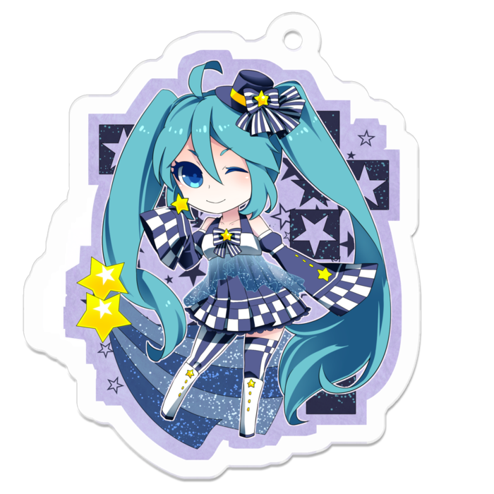アクリルキーホルダー - 50 x 50 (mm)