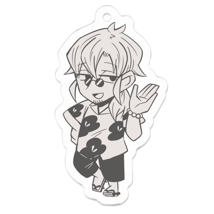 アクリルキーホルダー - 50 x 50 (mm)