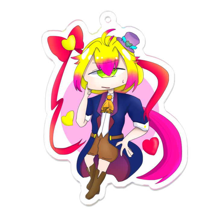 アクリルキーホルダー（コーティング） - 70 x 70 (mm)