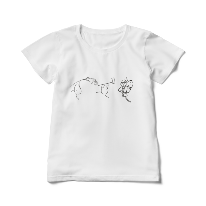 みんなでレディースTシャツ - L - シンプル