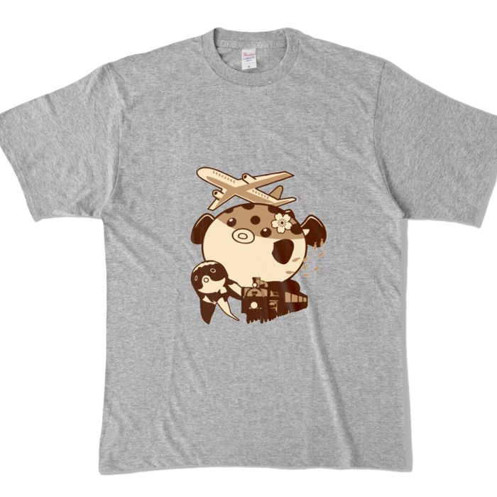 カラーTシャツ - XL - 杢グレー (濃色)