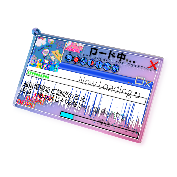 オーロラアクリルキーホルダー - 100 × 100mm