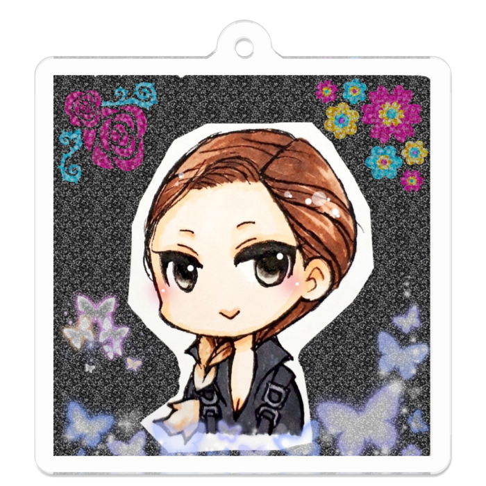 アクリルキーホルダー - 50 x 50 (mm)