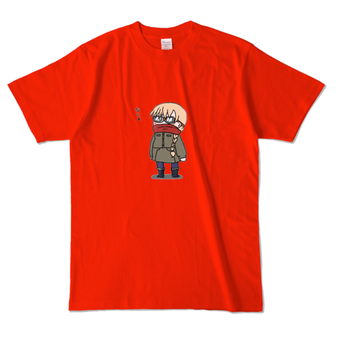 なによTシャツ - L - レッド (濃色)
